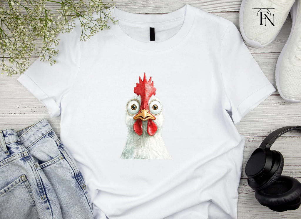 Funny Chicken Faces Clipart Bundle