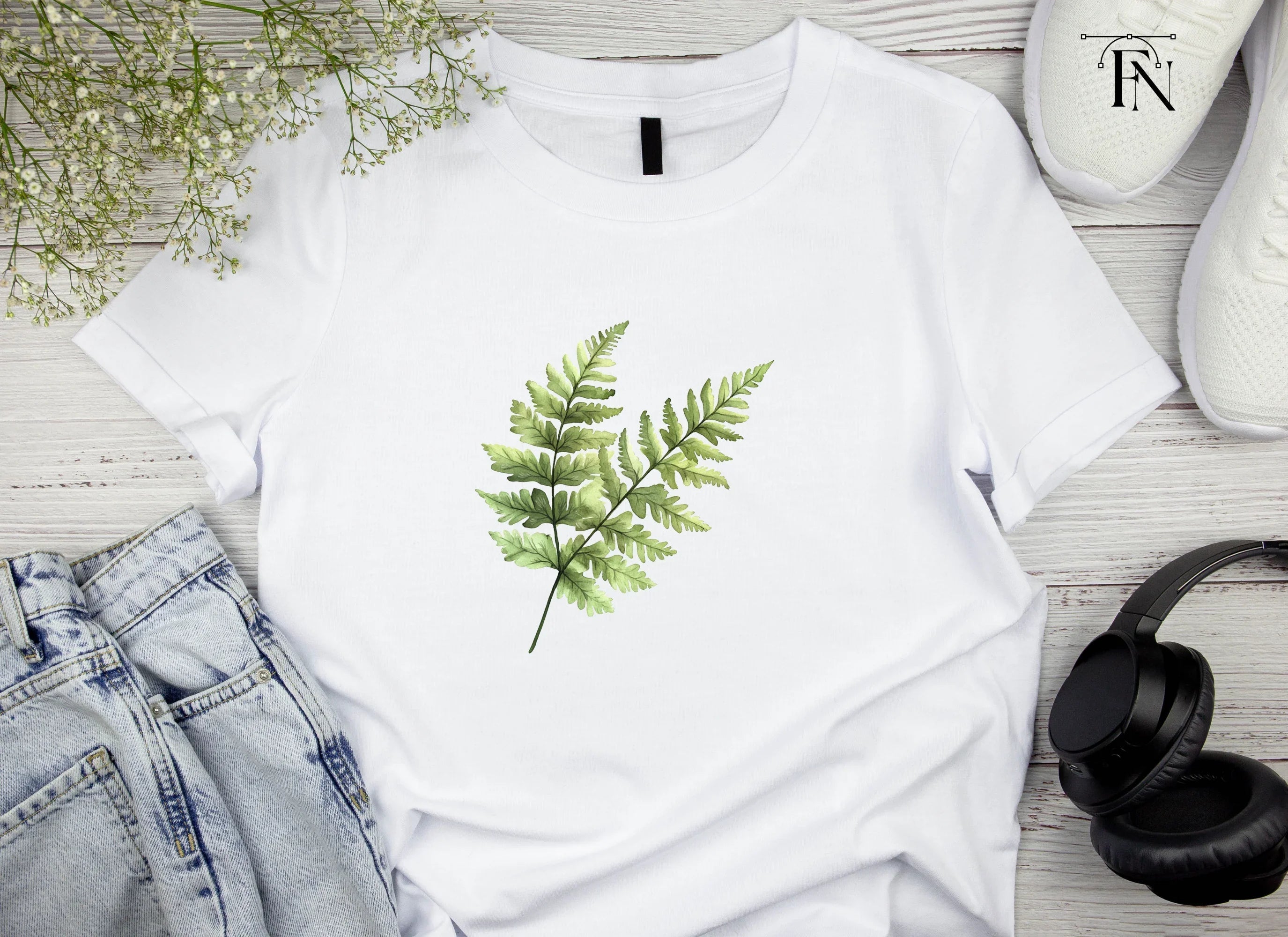 Fern Leaf Clipart Bundle