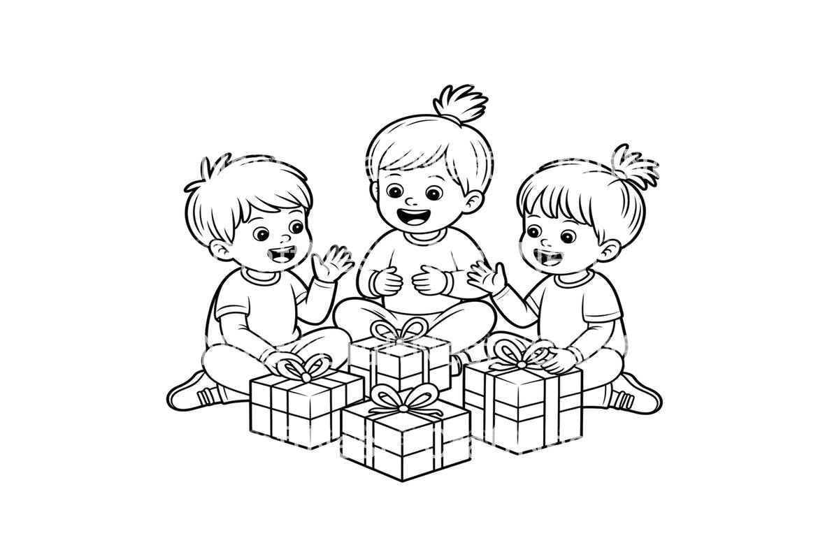 Christmas Kids Gifts Coloring Books