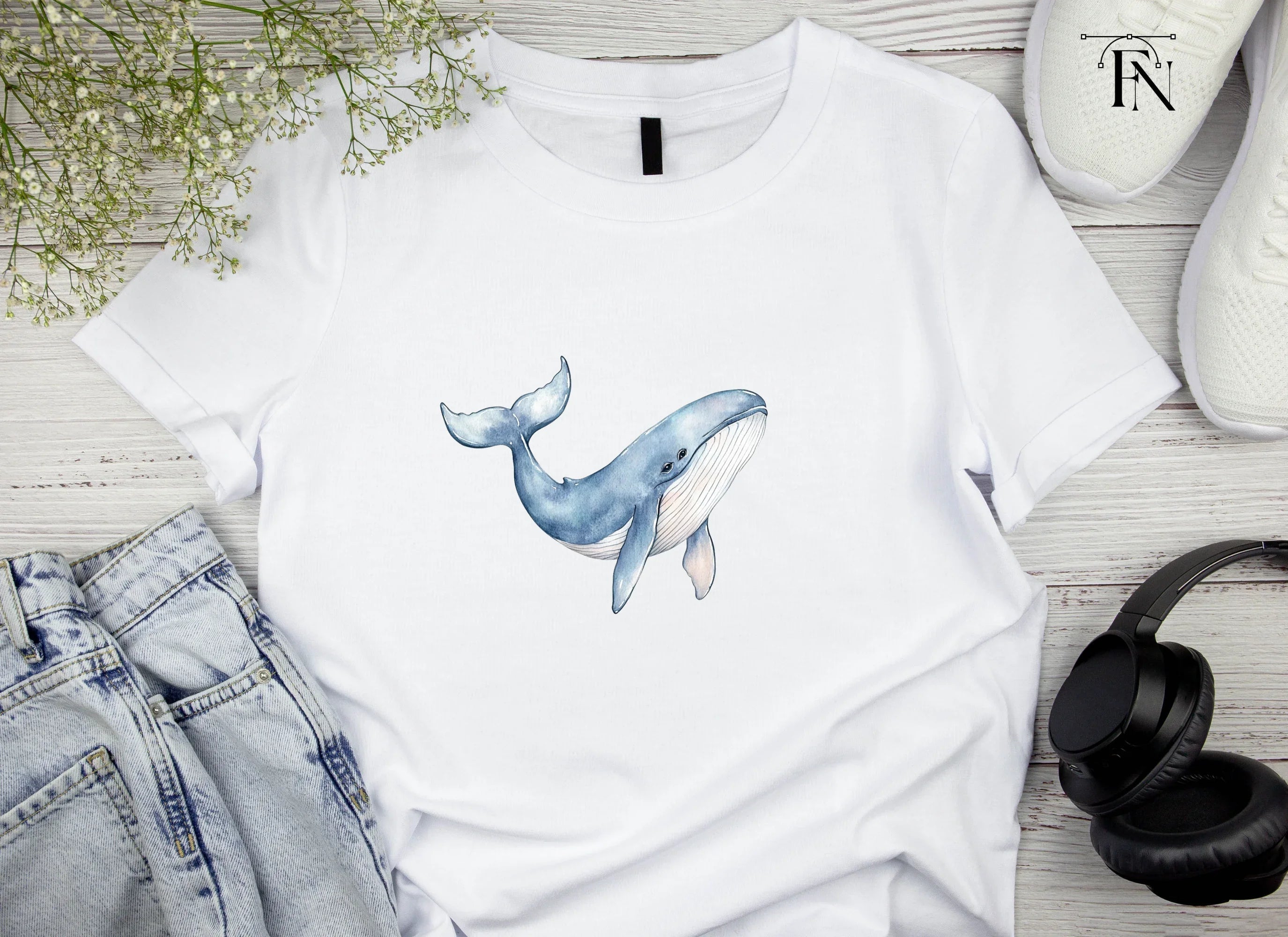 Cute Whale Clipart Bundle