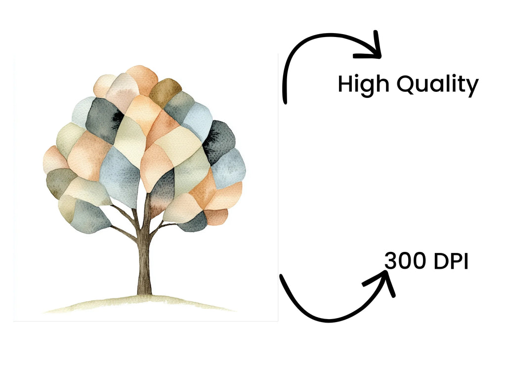 Abstract Trees Clipart Bundle
