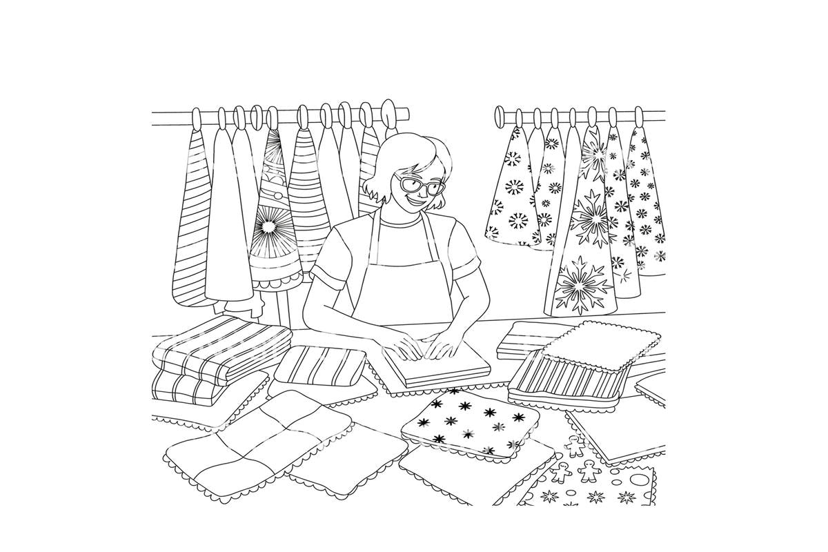 Christmas Preparations Coloring Books