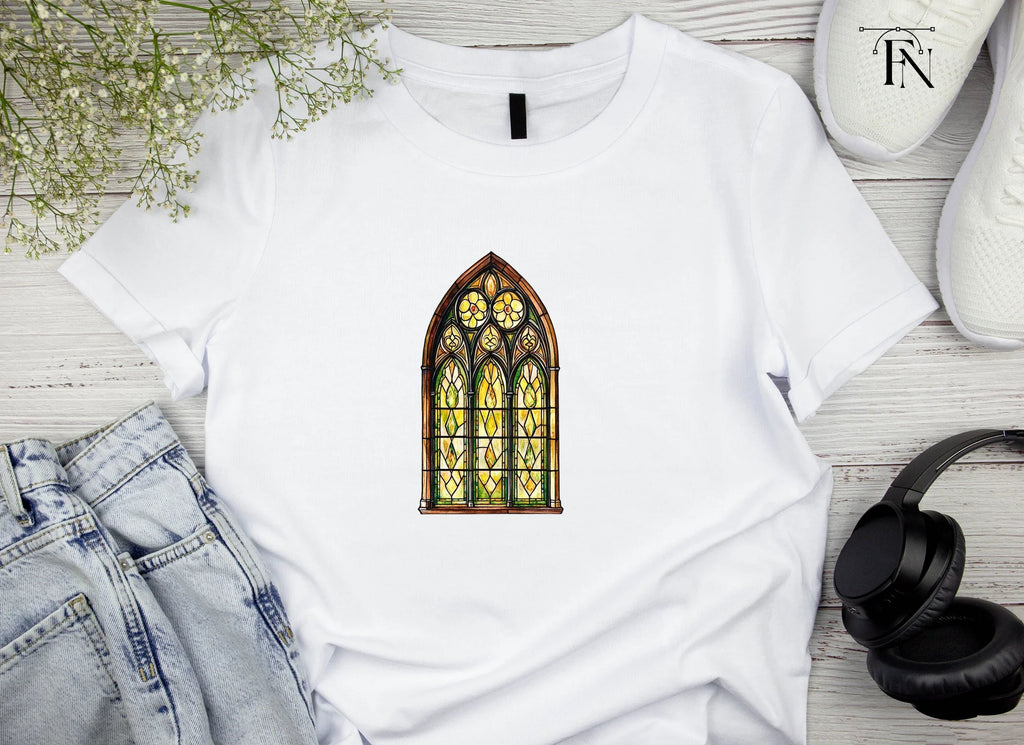 Gothic Stained Glass Window Clipart Bundle
