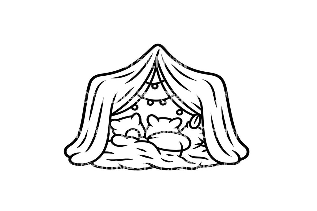 Cozy Tent Forts for Kids Coloring Books
