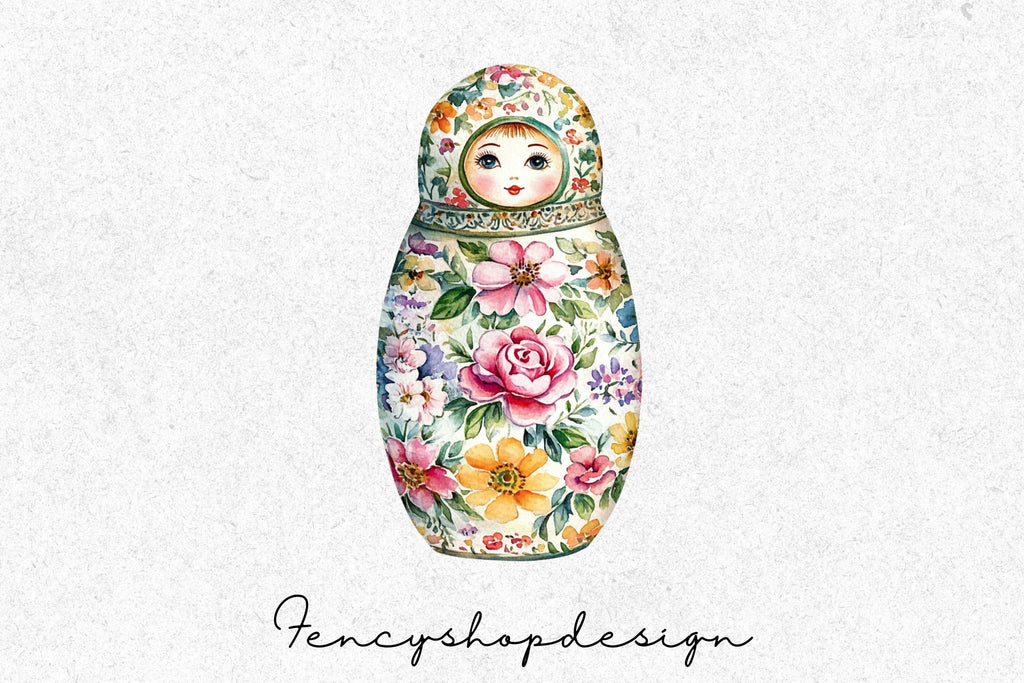 Matryoshka Dolls Clipart Bundle