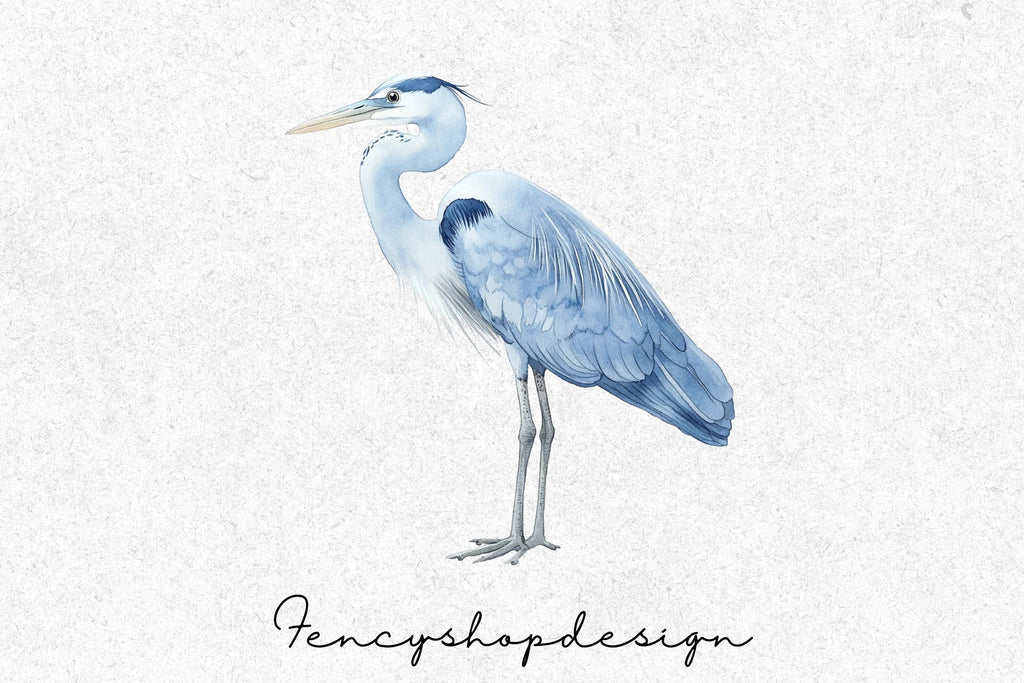 Elegant Heron Clipart Bundle