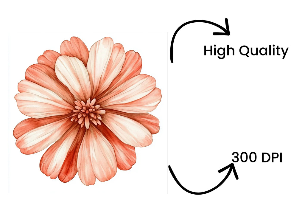 Elegant Terracotta Floral Clipart Bundle