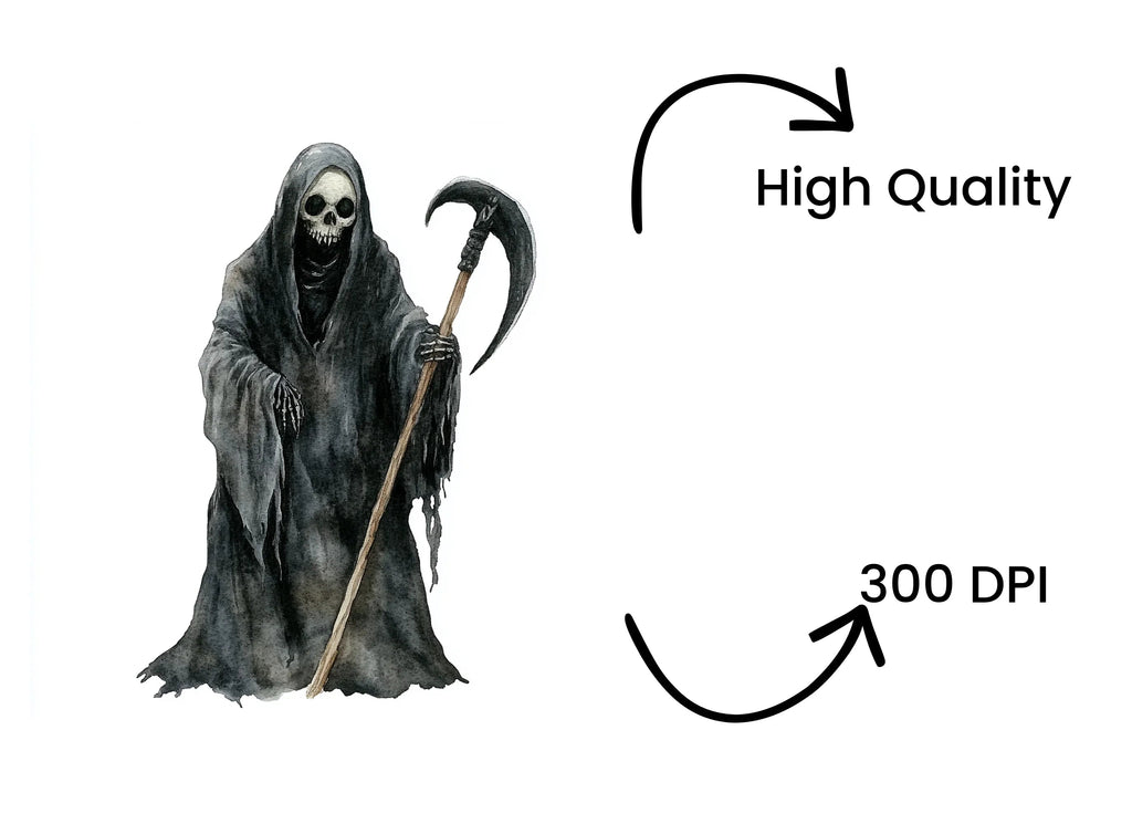 Grim Reaper Illustrations Clipart Bundle