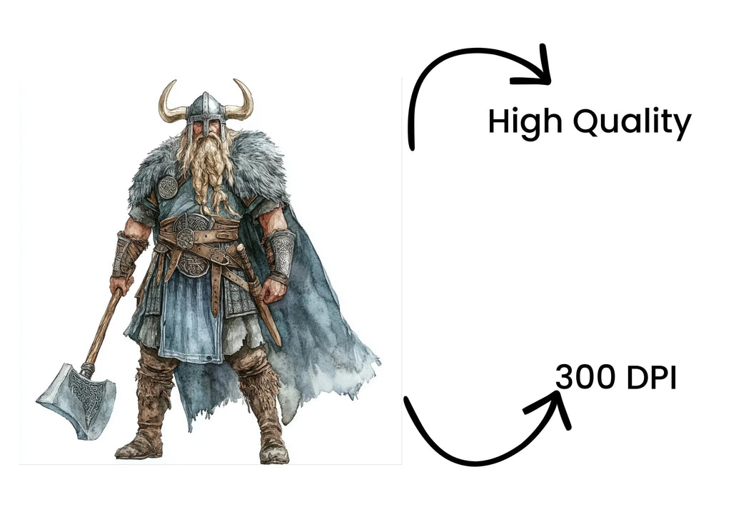 Viking Warriors Clipart Bundle