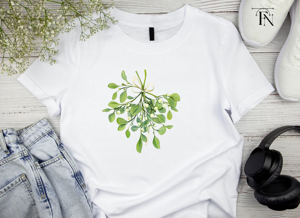 Green Mistletoe with Berries Clipart Bundle