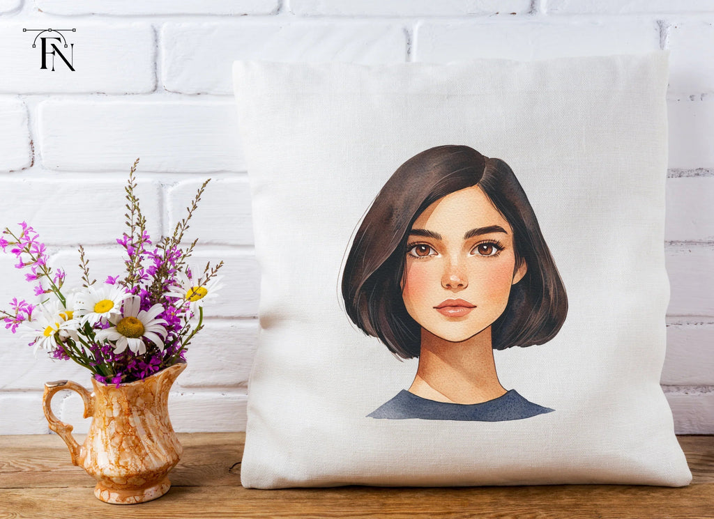 Bob Haircut Girl Clipart Bundle