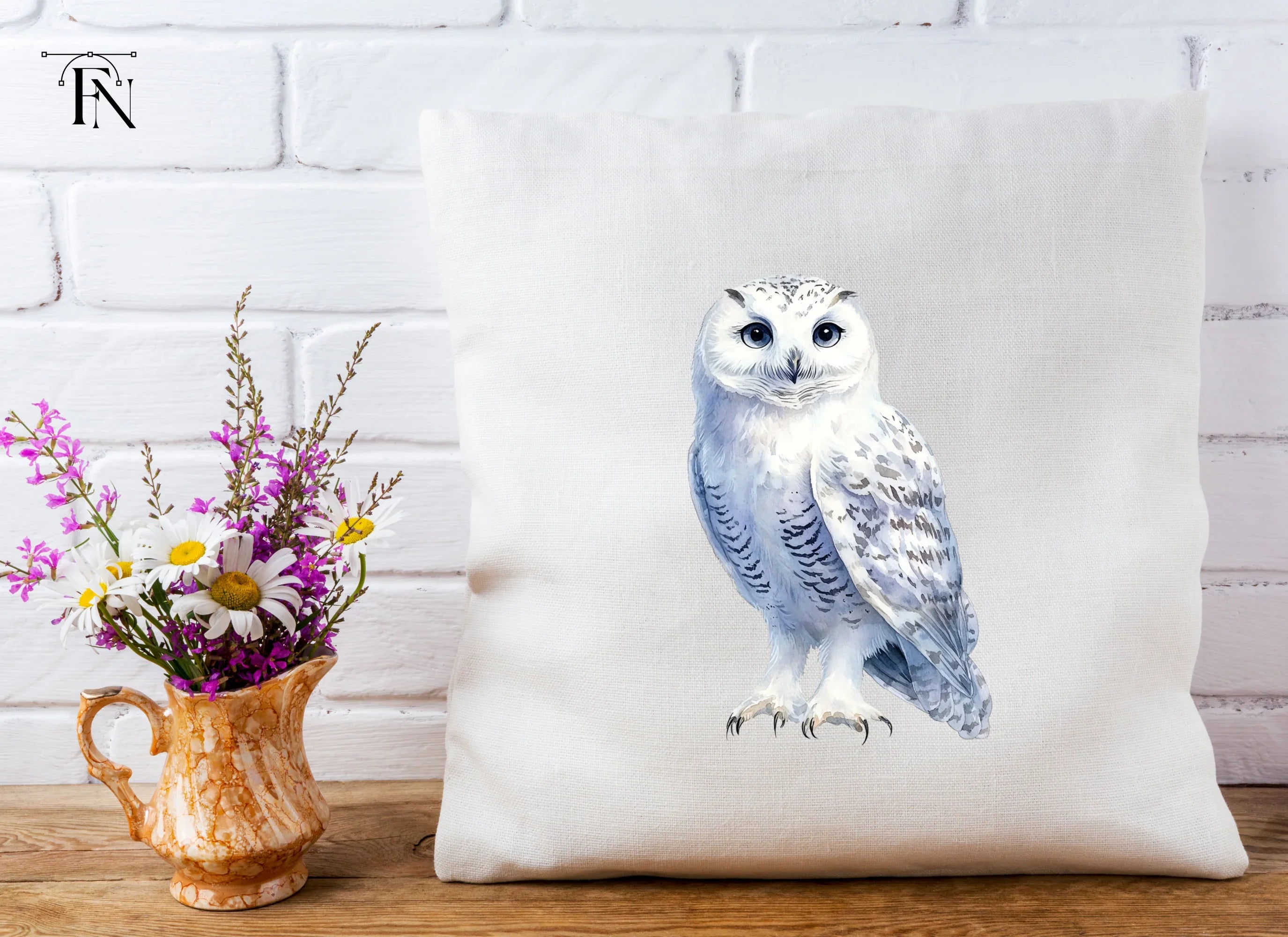 Snowy Owl Clipart Bundle