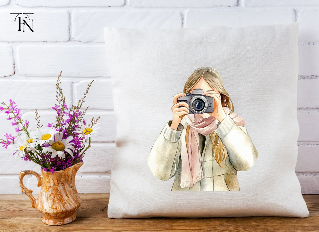 Girl With Camera Clipart Bundle
