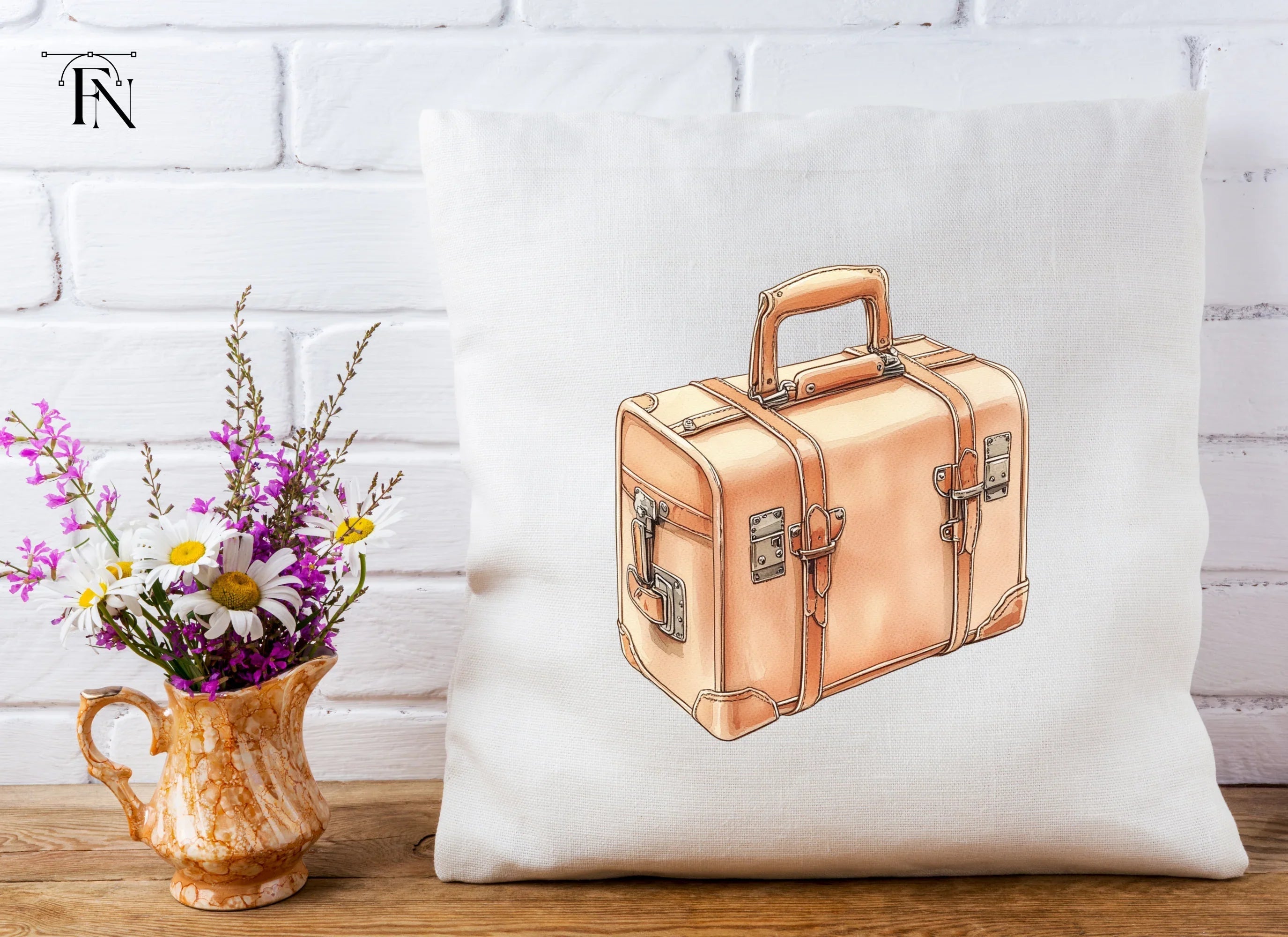 Vintage Suitcase Clipart Bundle