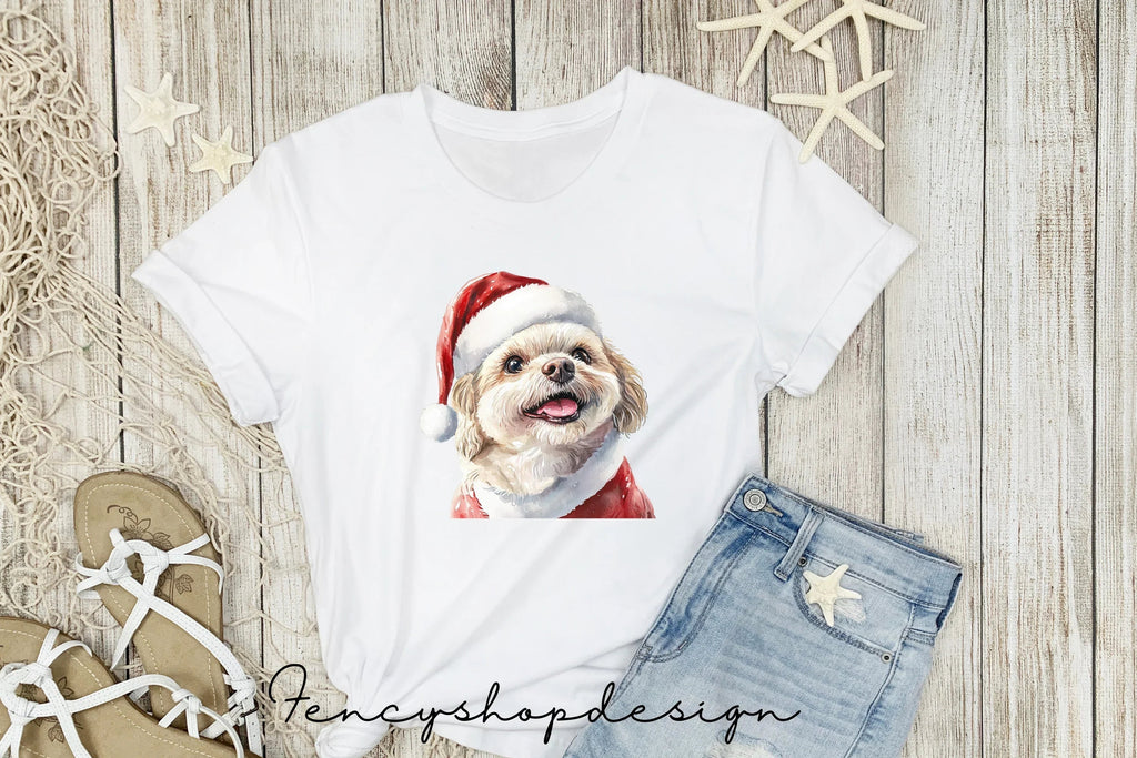 Cute Christmas Dogs Clipart Bundle