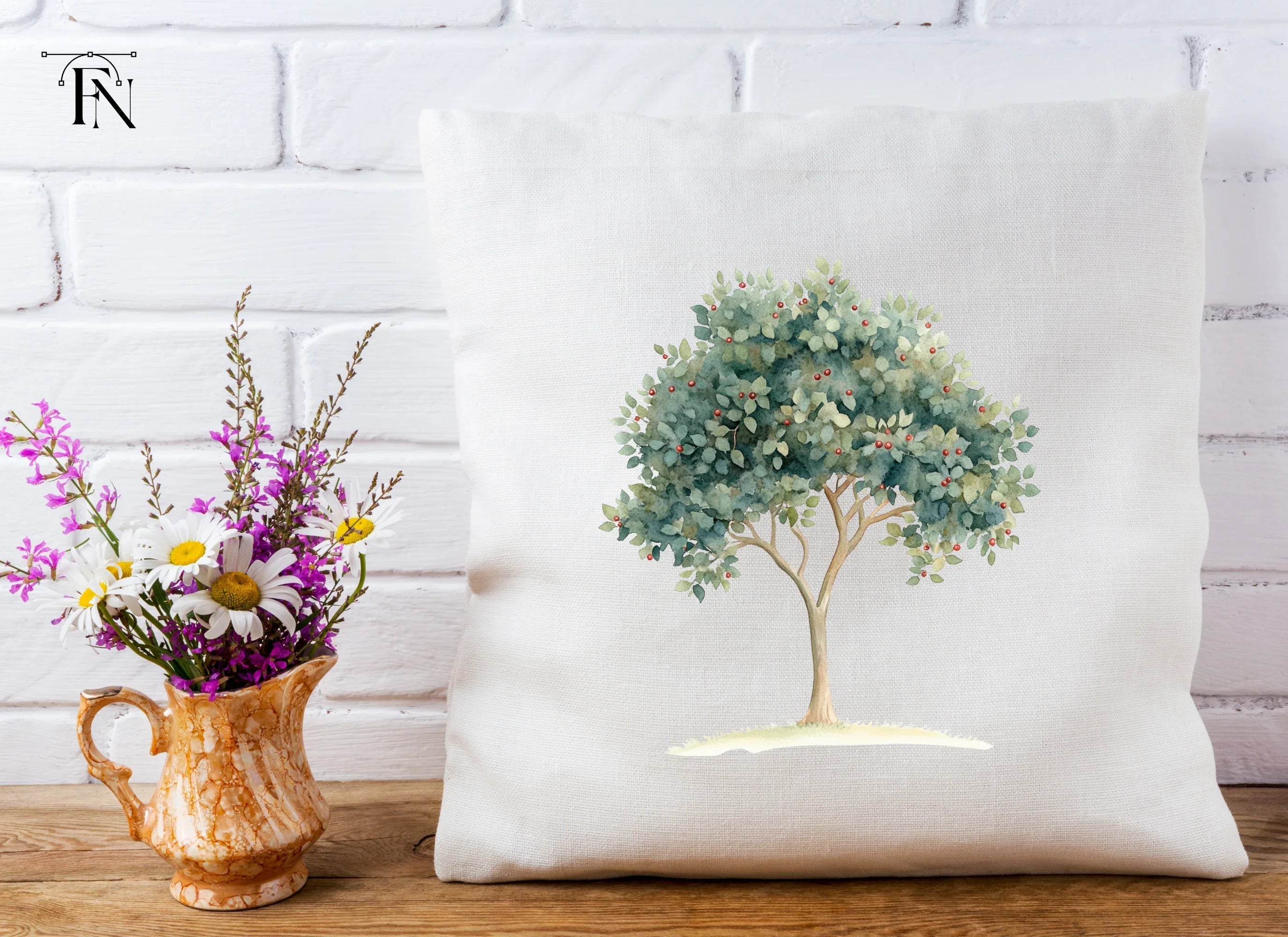 Berry Trees Clipart Bundle