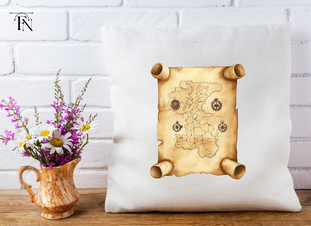Vintage Treasure Map Clipart Bundle