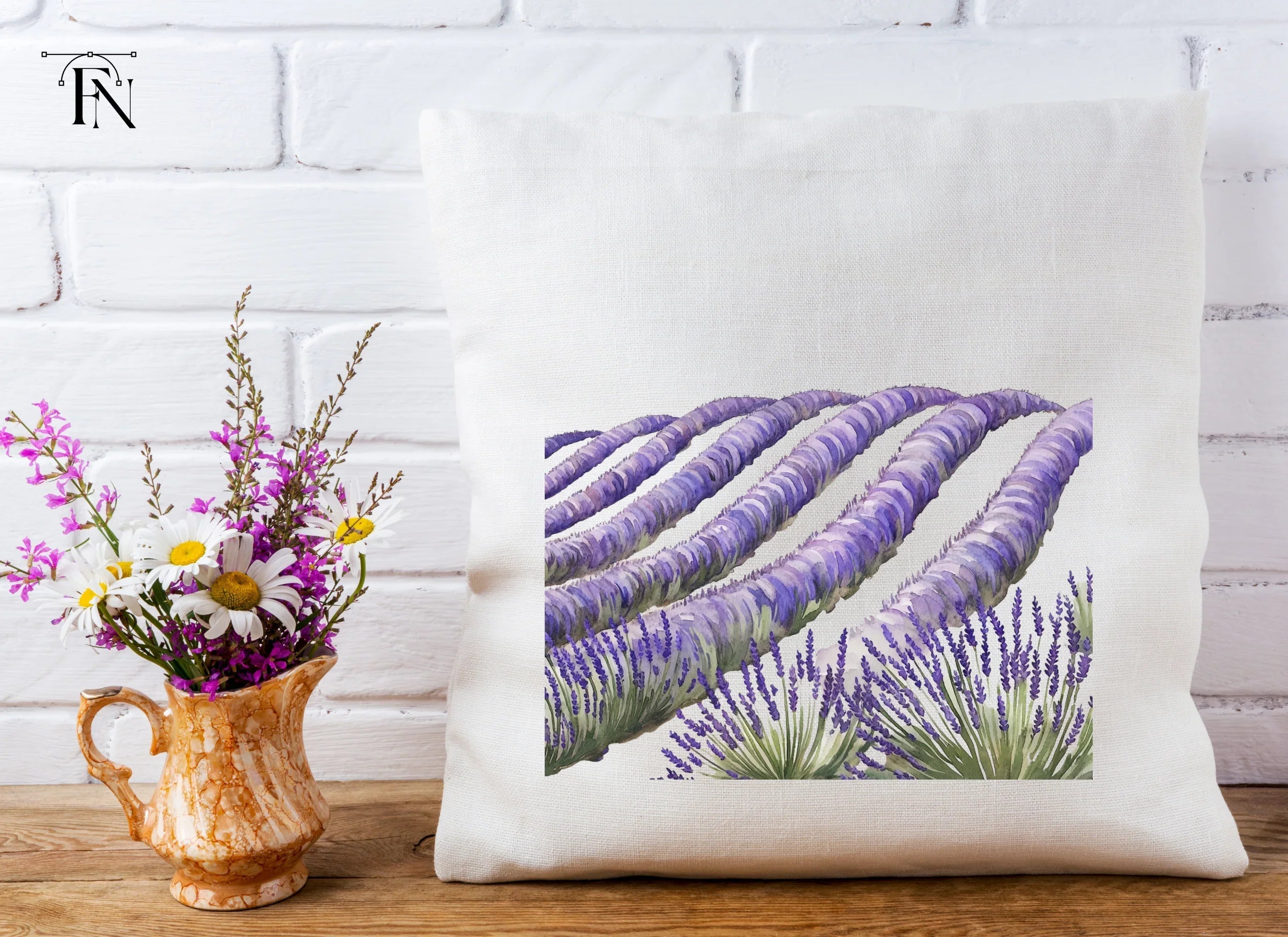 Stunning Lavender Field Clipart Bundle