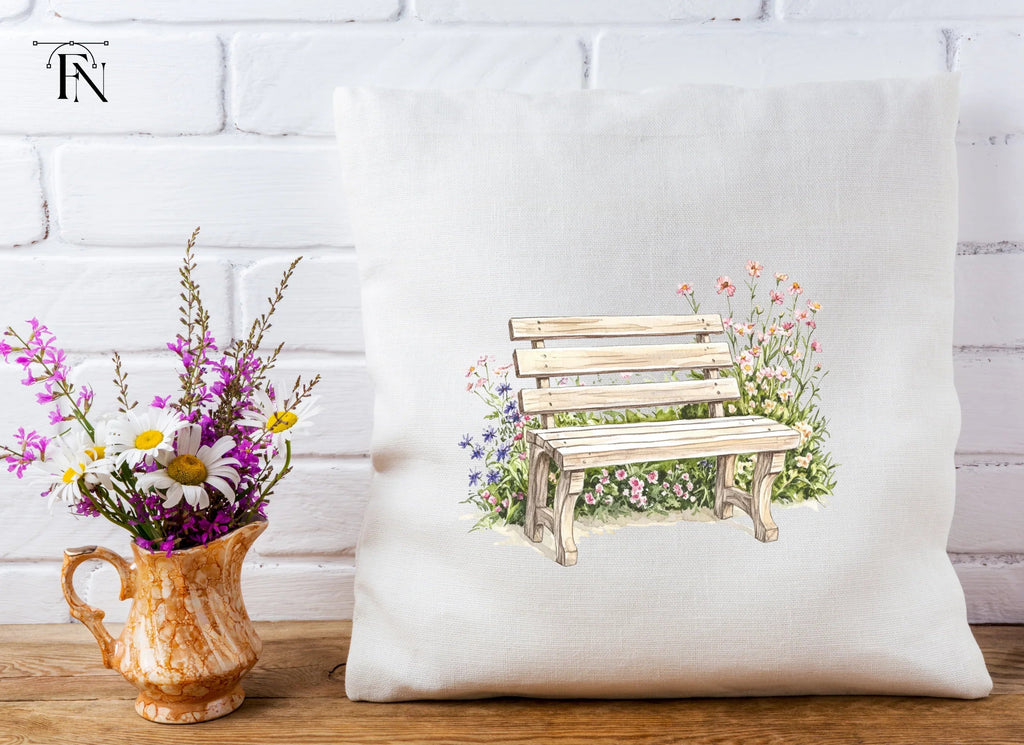Floral Bench Clipart Bundle