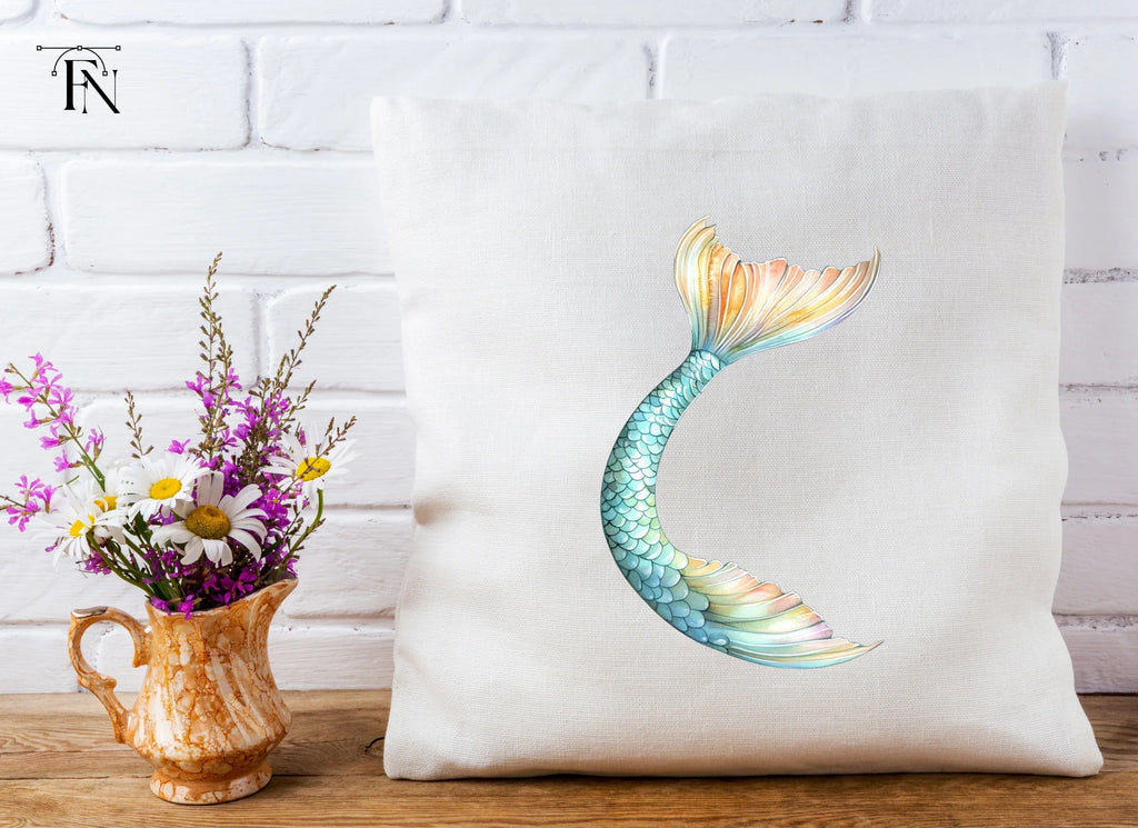 Colorful Mermaid Tail Clipart Bundle