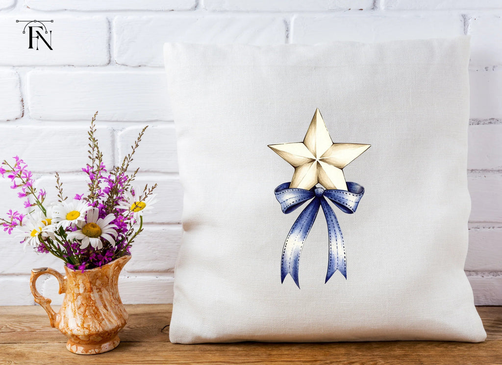 Patriotic Star Bow Clipart Bundle