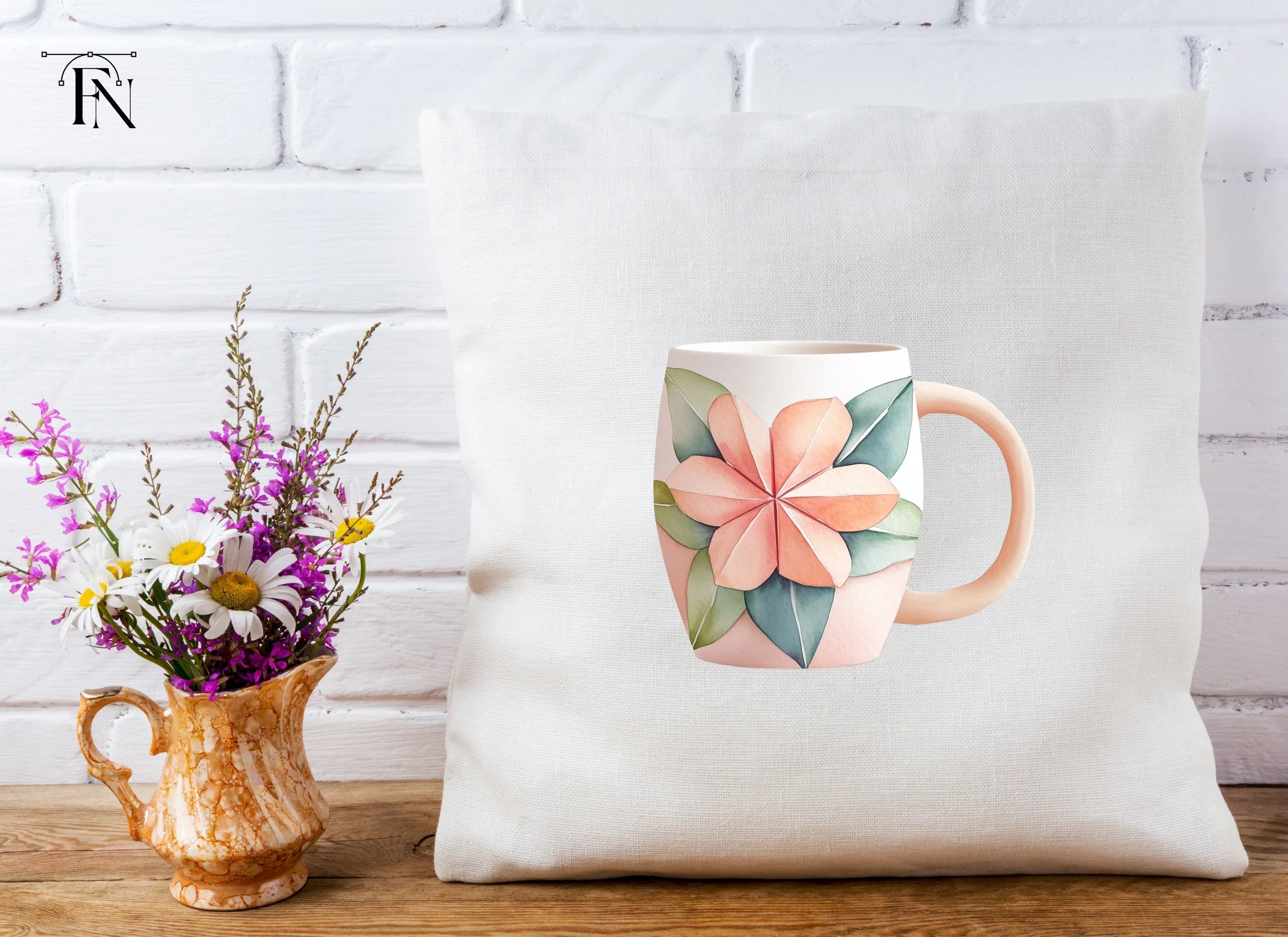 Elegant Origami Flower Clipart Bundle