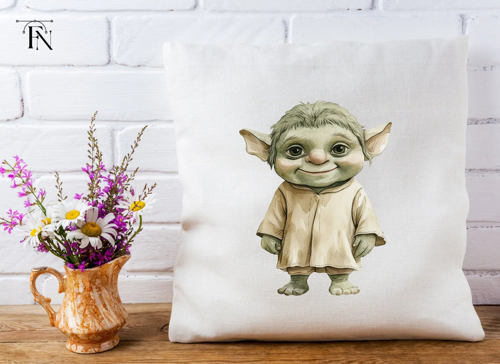 Baby Yoda Style Creatures Clipart Bundle