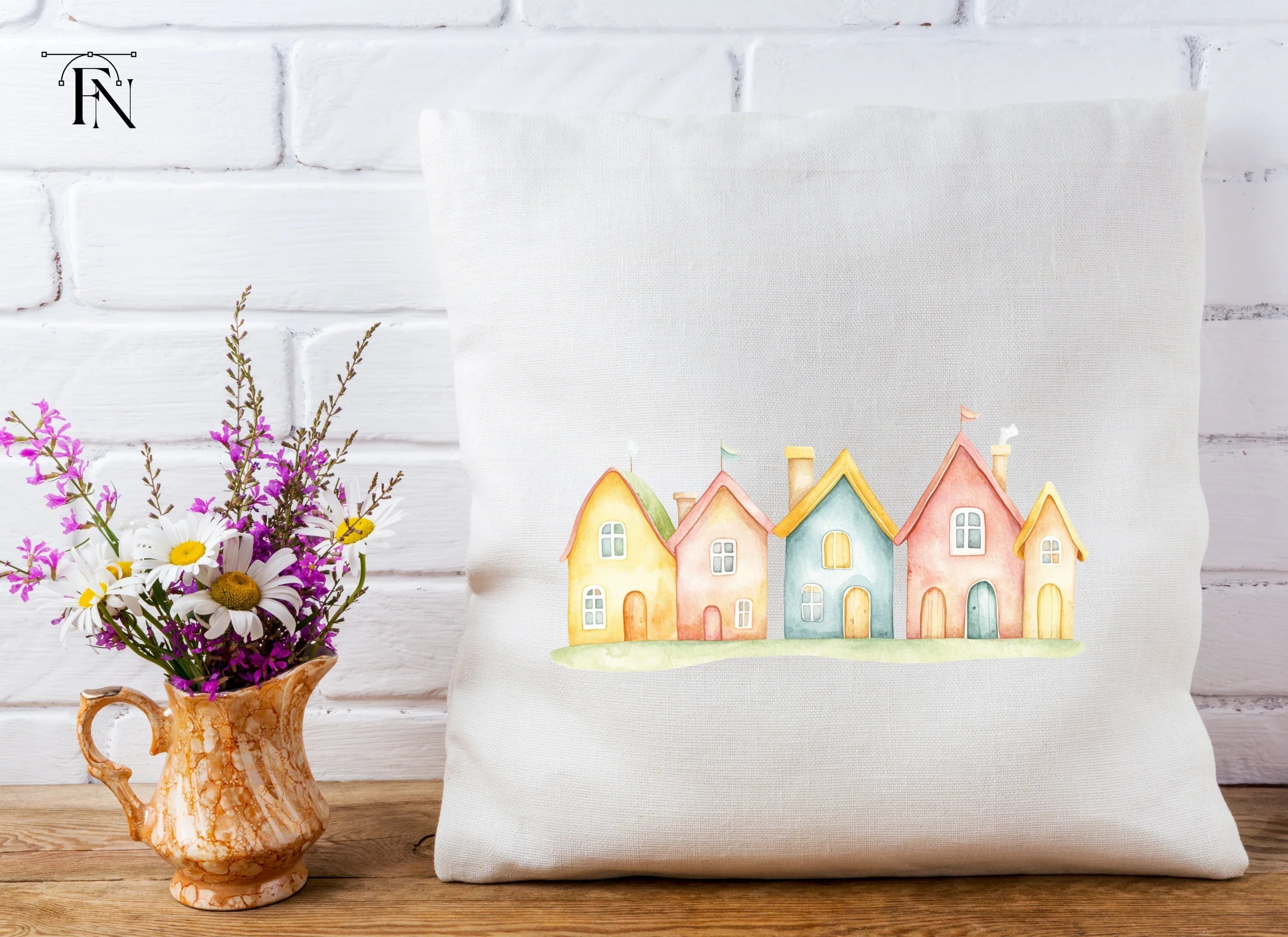 Pastel Town Clipart Bundle