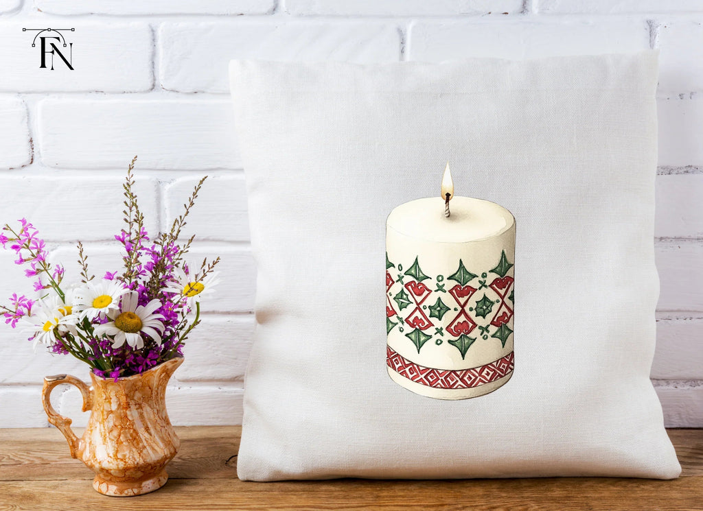 Festive Holiday Candle Clipart Bundle