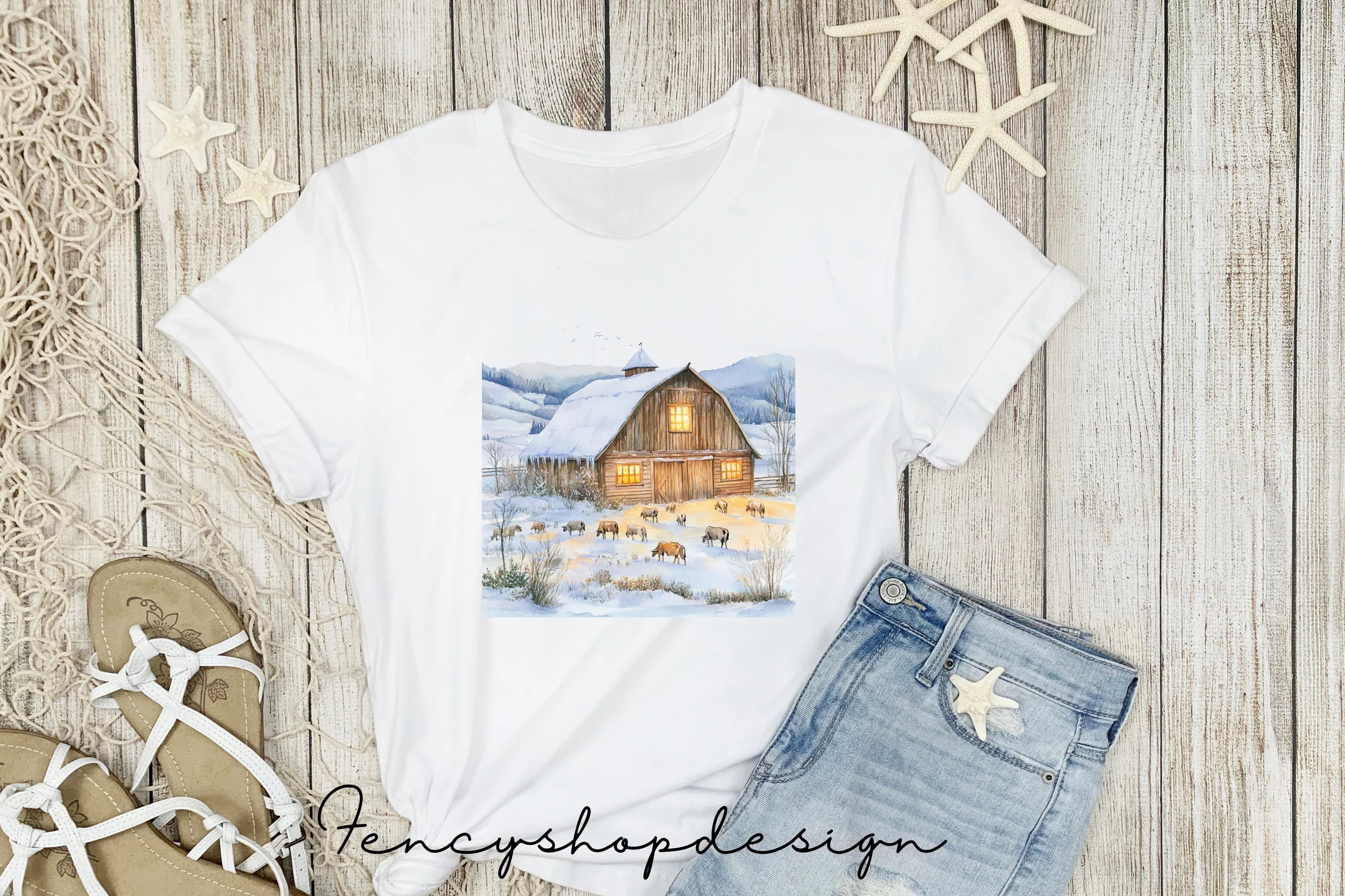 Winter Village Clipart Bundle