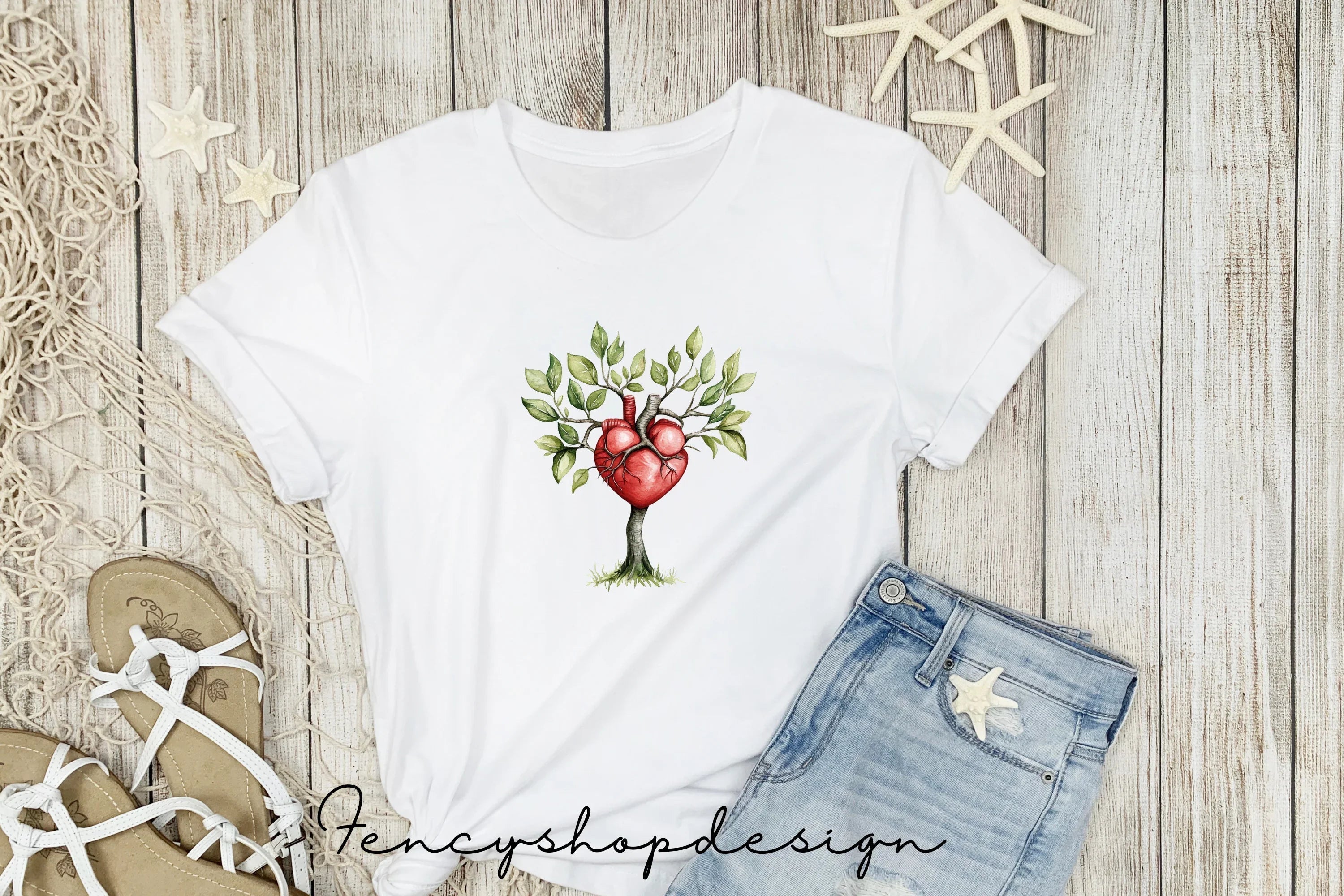 Heart Tree Clipart Bundle