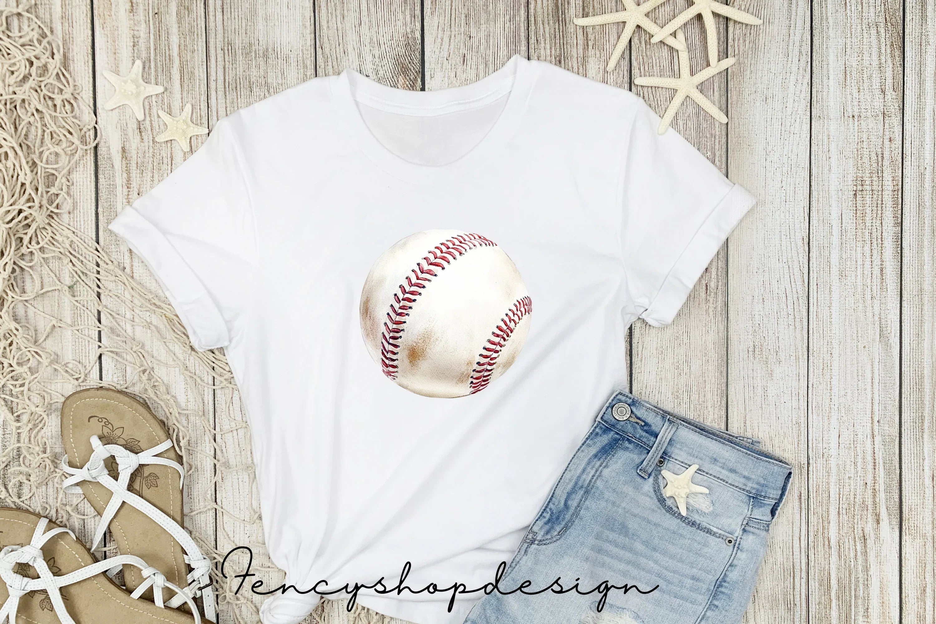 Classic Baseball Game Ball Clipart Bundle
