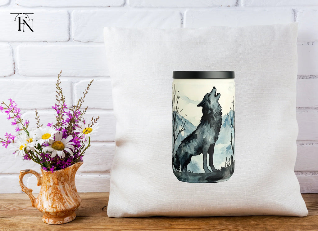 Howling Wolf Tumbler Clipart Bundle