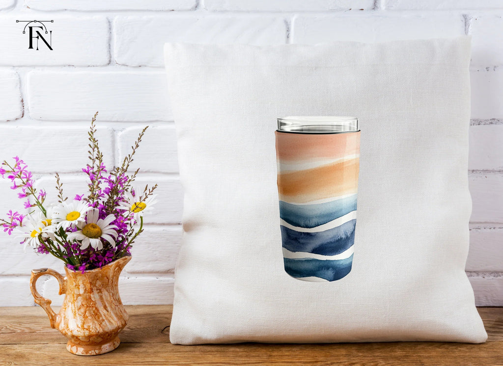 Abstract Waves Tumbler Clipart Bundle