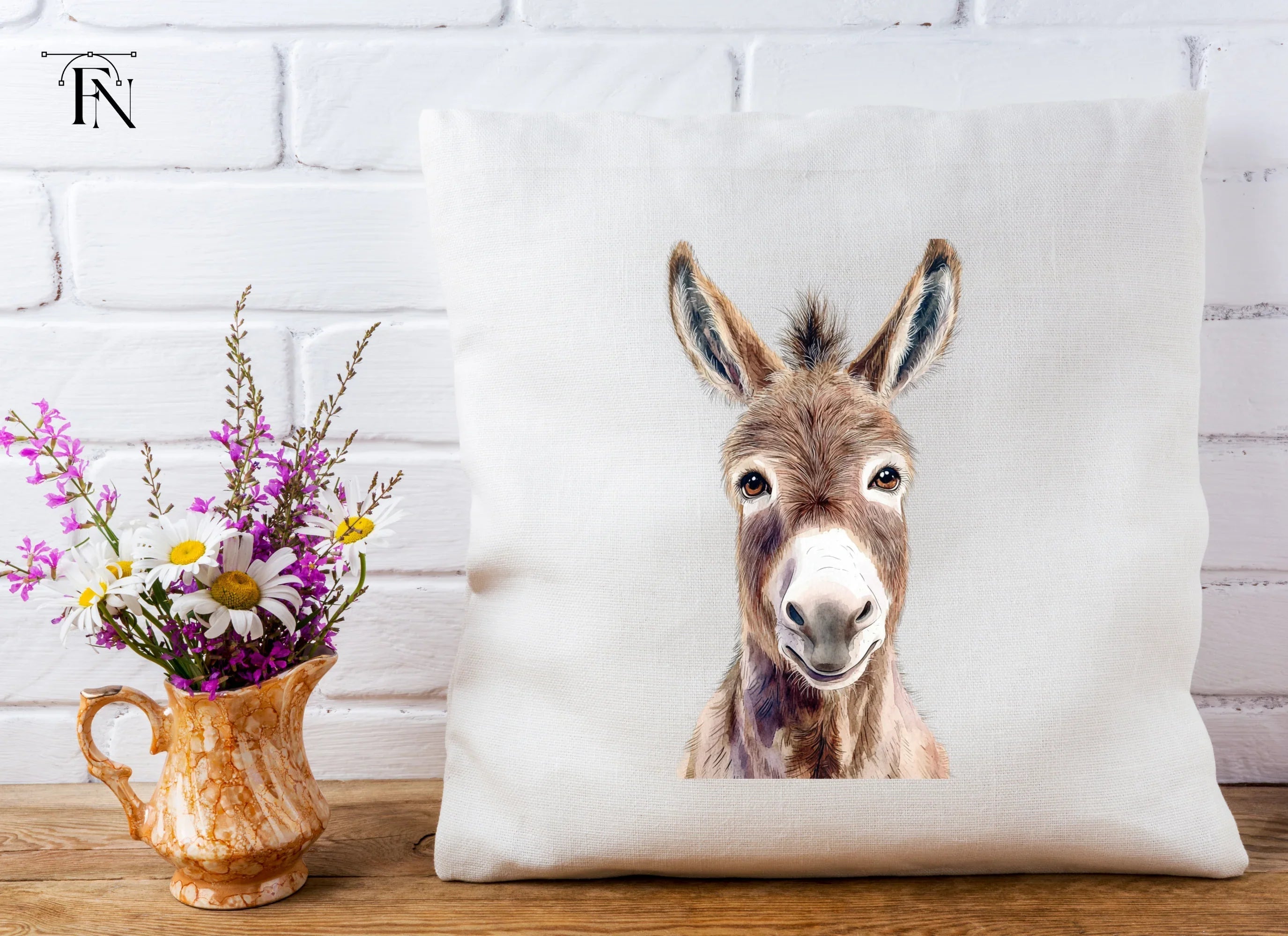 Cute Donkey Face Clipart Bundle