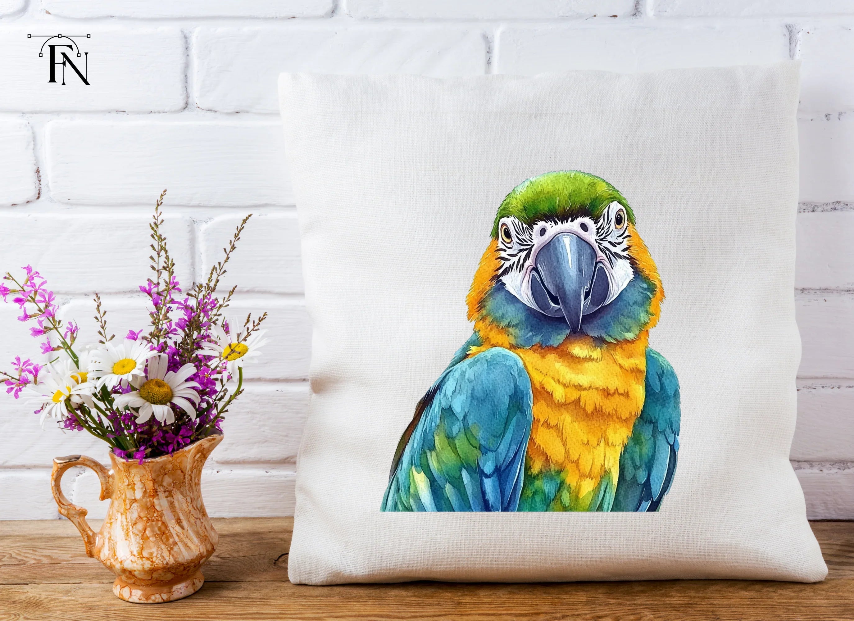 Vibrant Macaw Parrot Clipart Bundle