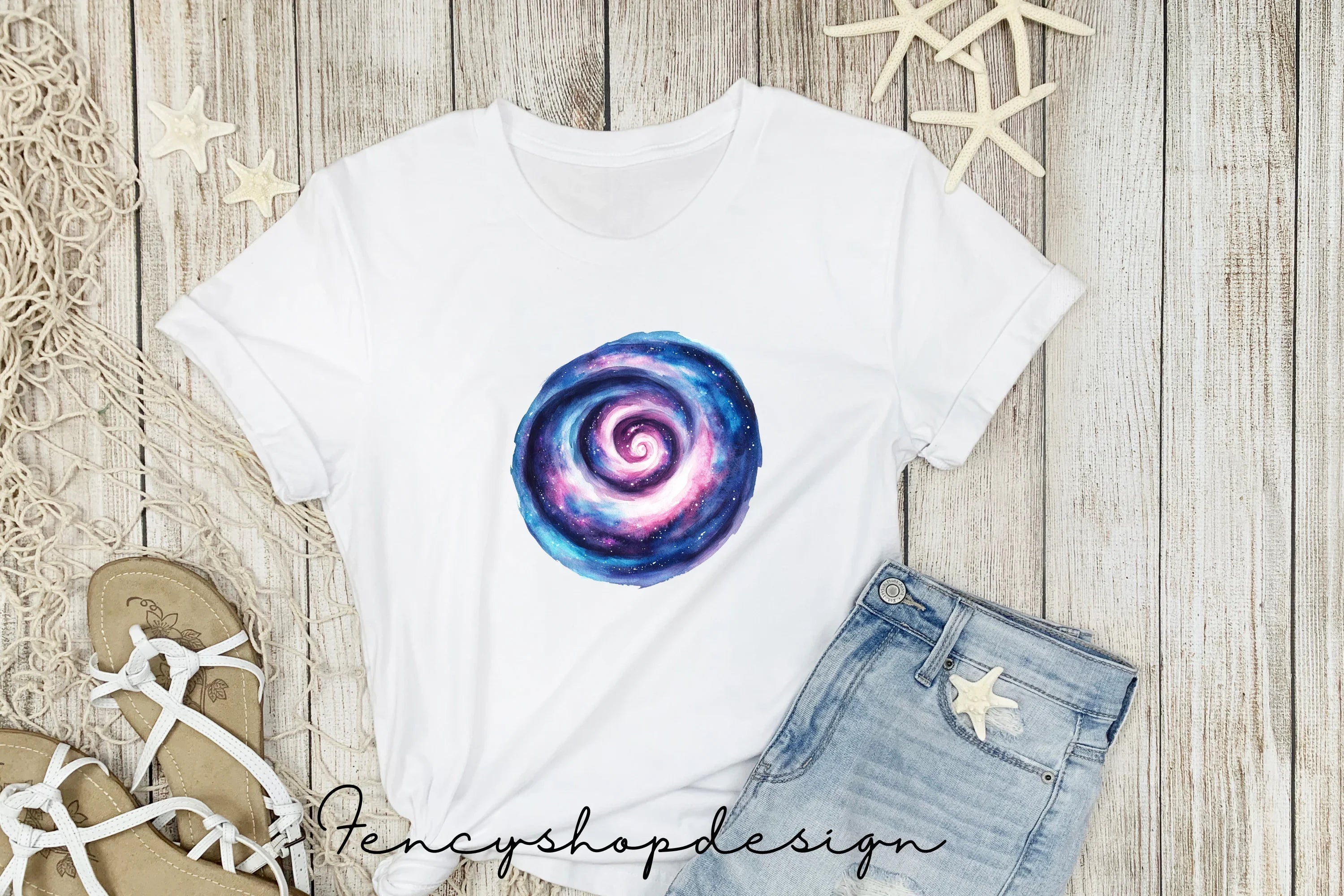 Galaxy Nebula Clipart Bundle