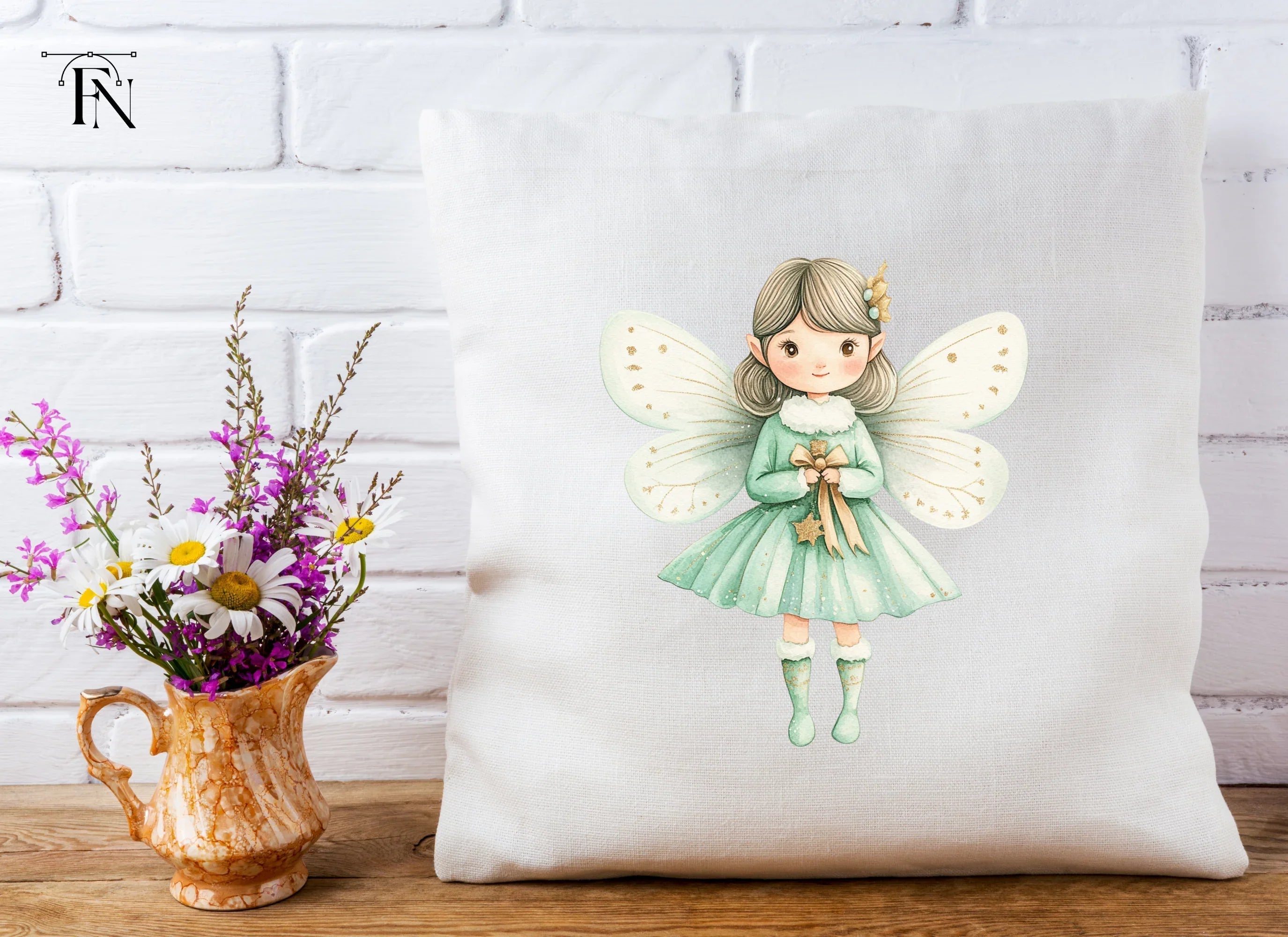 Cute Winter Fairy Clipart Bundle