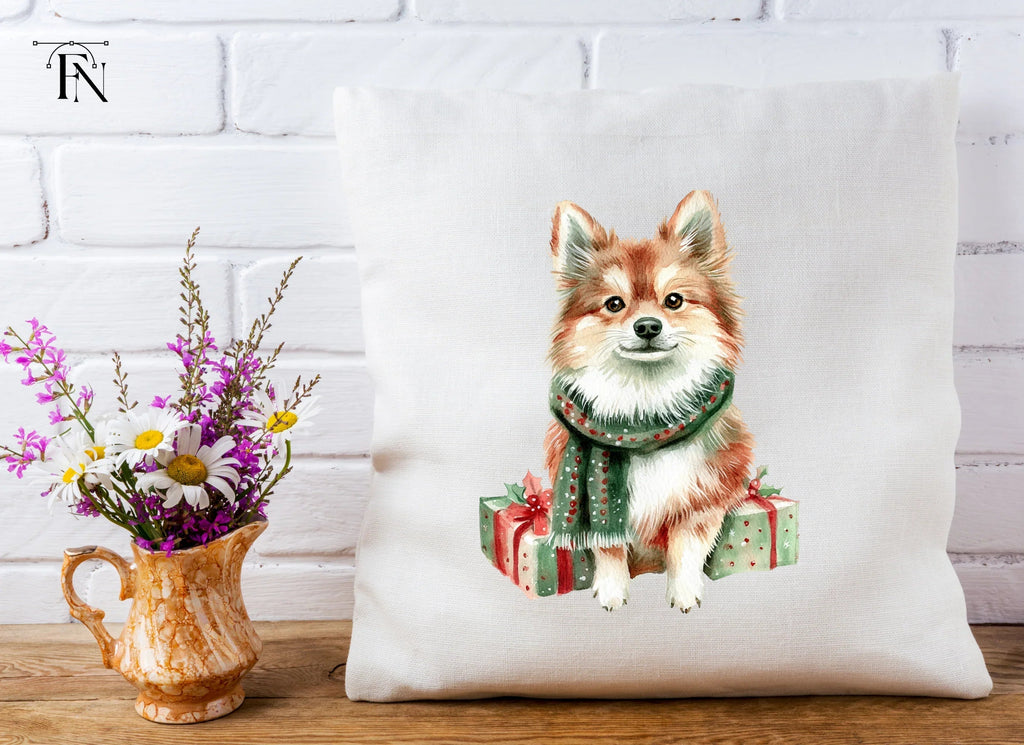 Festive Pomeranian Dog Clipart Bundle