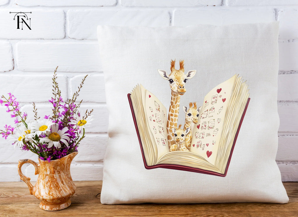 Giraffe Family Pop Up Book Clipart Bundle