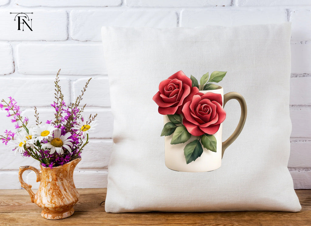 Charming Rose Decorated Clipart Bundle