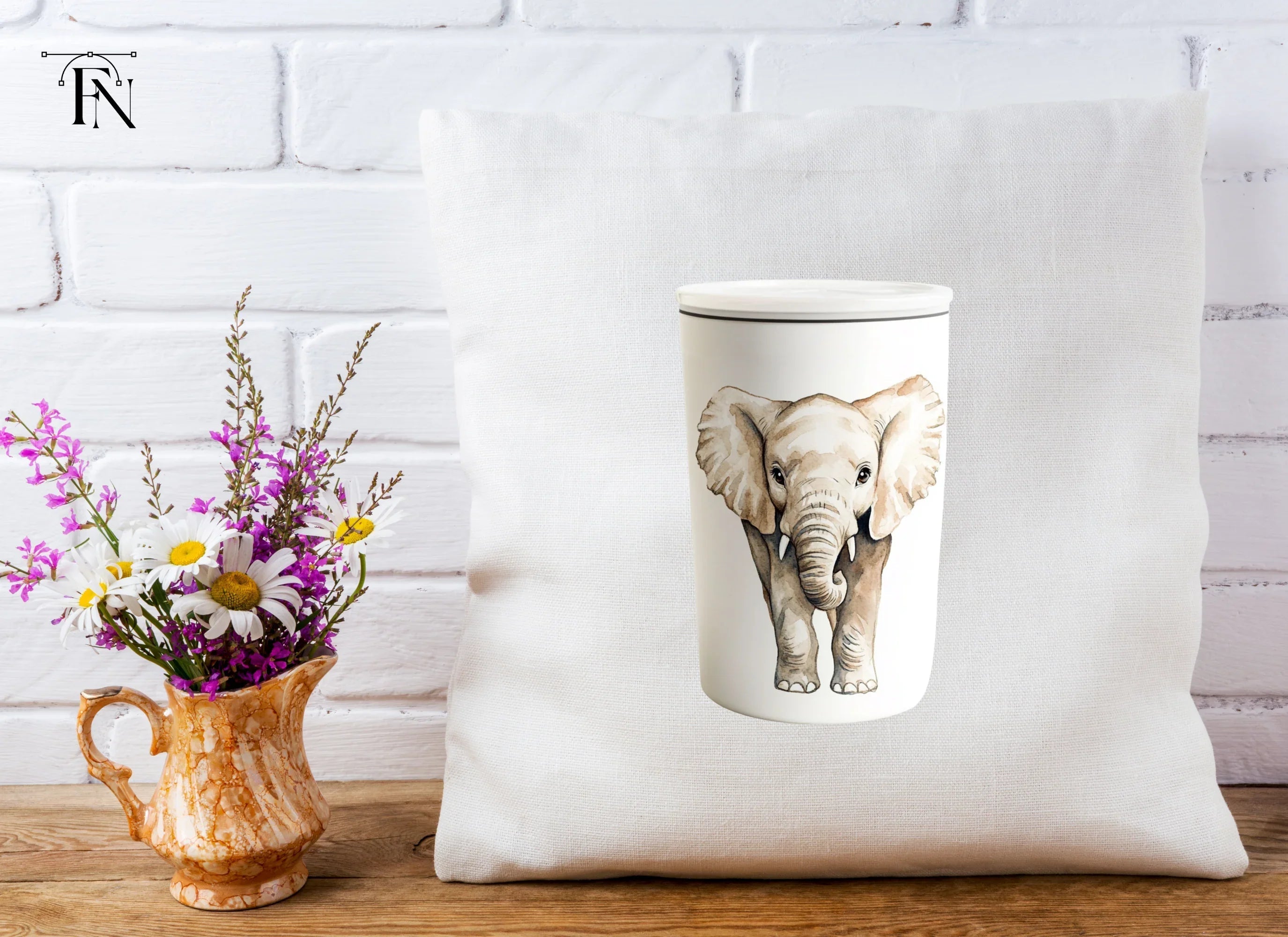 Realistic Elephant Clipart Bundle