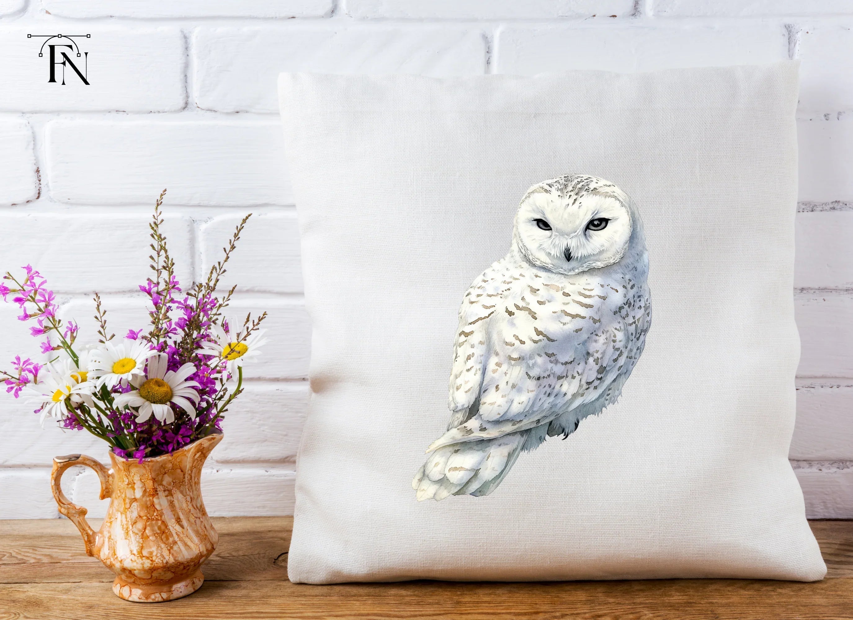 Snowy Owl Clipart Bundle