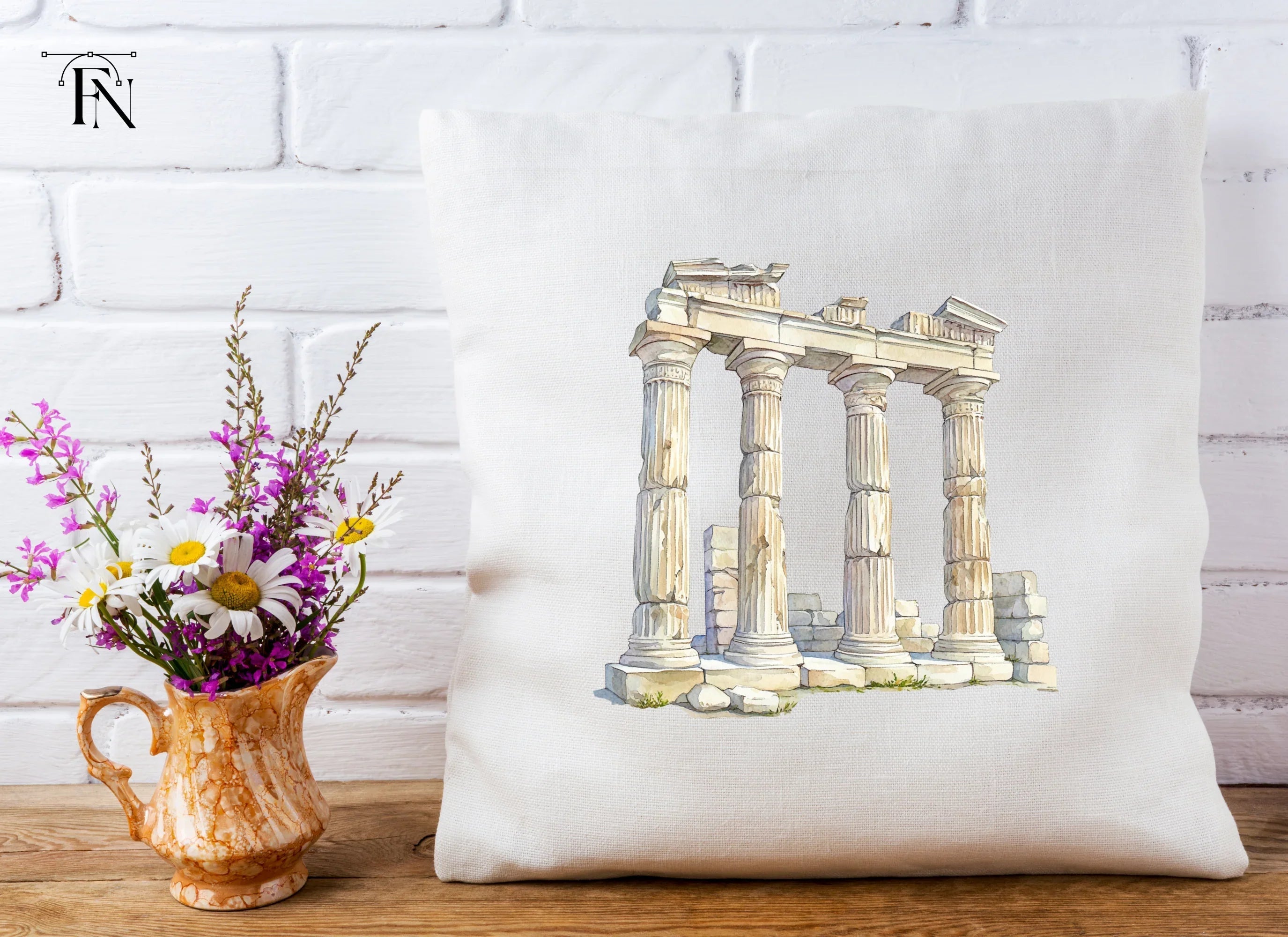 Ancient Roman and Greek Columns Clipart Bundle