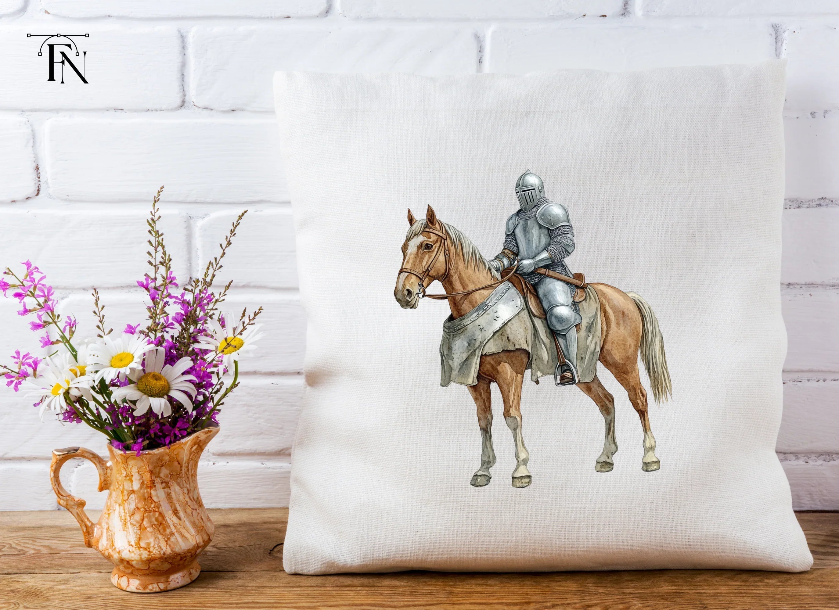Medieval Knights on Horseback Clipart Bundle