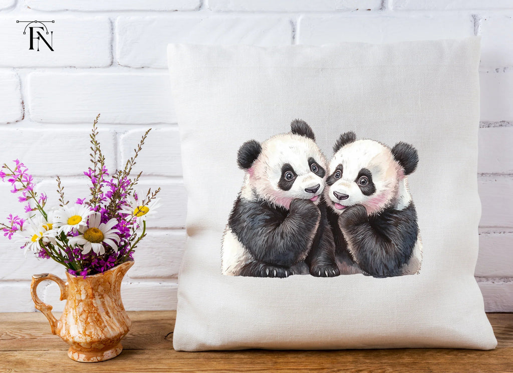 Adorable Baby Panda Friends Clipart Bundle