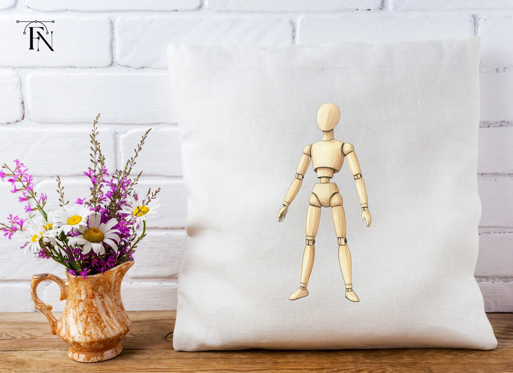 Wooden Mannequin Pose Figure Clipart Bundle
