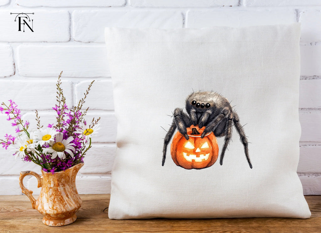 Cute Halloween Spider Pumpkin Clipart Bundle