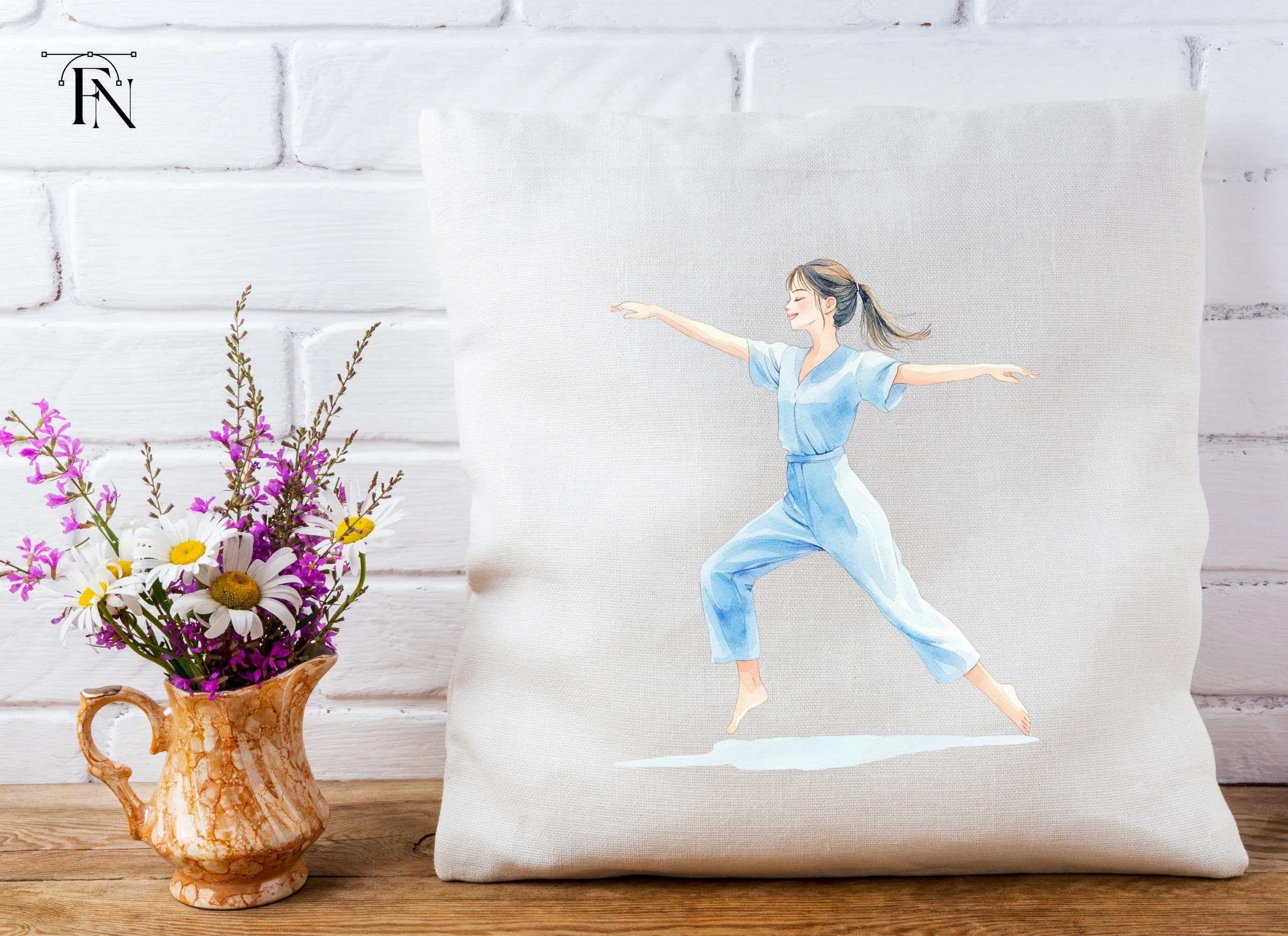 Yoga Pose Woman Clipart Bundle