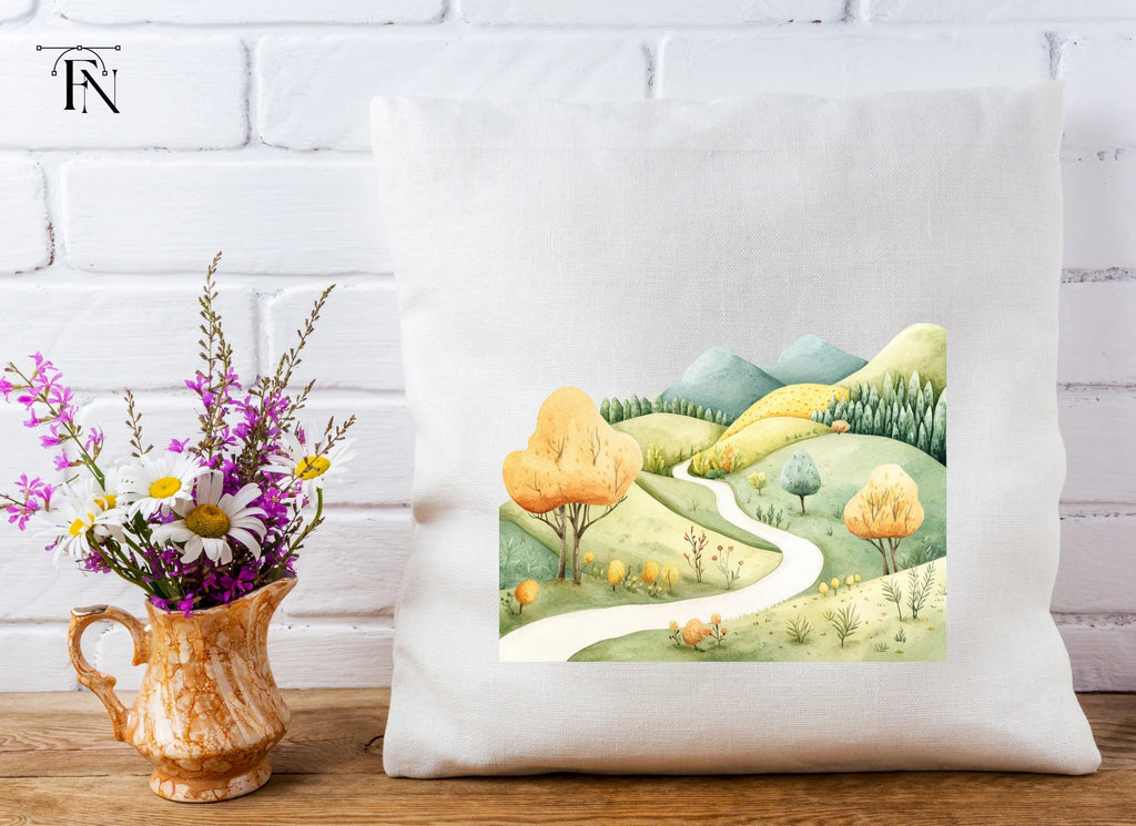 Autumn Hills Landscape Path Clipart Bundle
